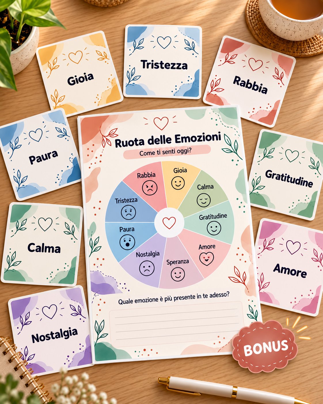 Bonus: Carte e Ruota delle Emozioni